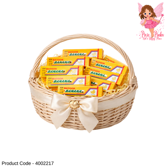 Batook Banana Chewing Gum Pack – 5 Sticks Fruity Banana Flavour Bubble Gum