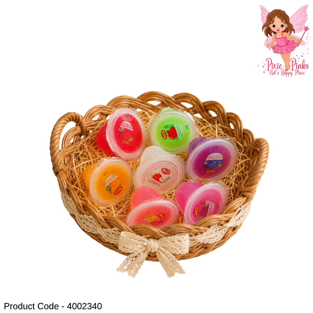 Mini Fruit Flavoured Pudding Cups 15g – Assorted Jelly Dessert Snack for Kids