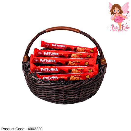 Fortunna Center Filled Triangular Wafer Bar 12g – Chocolate Flavour Cereal Based Snack