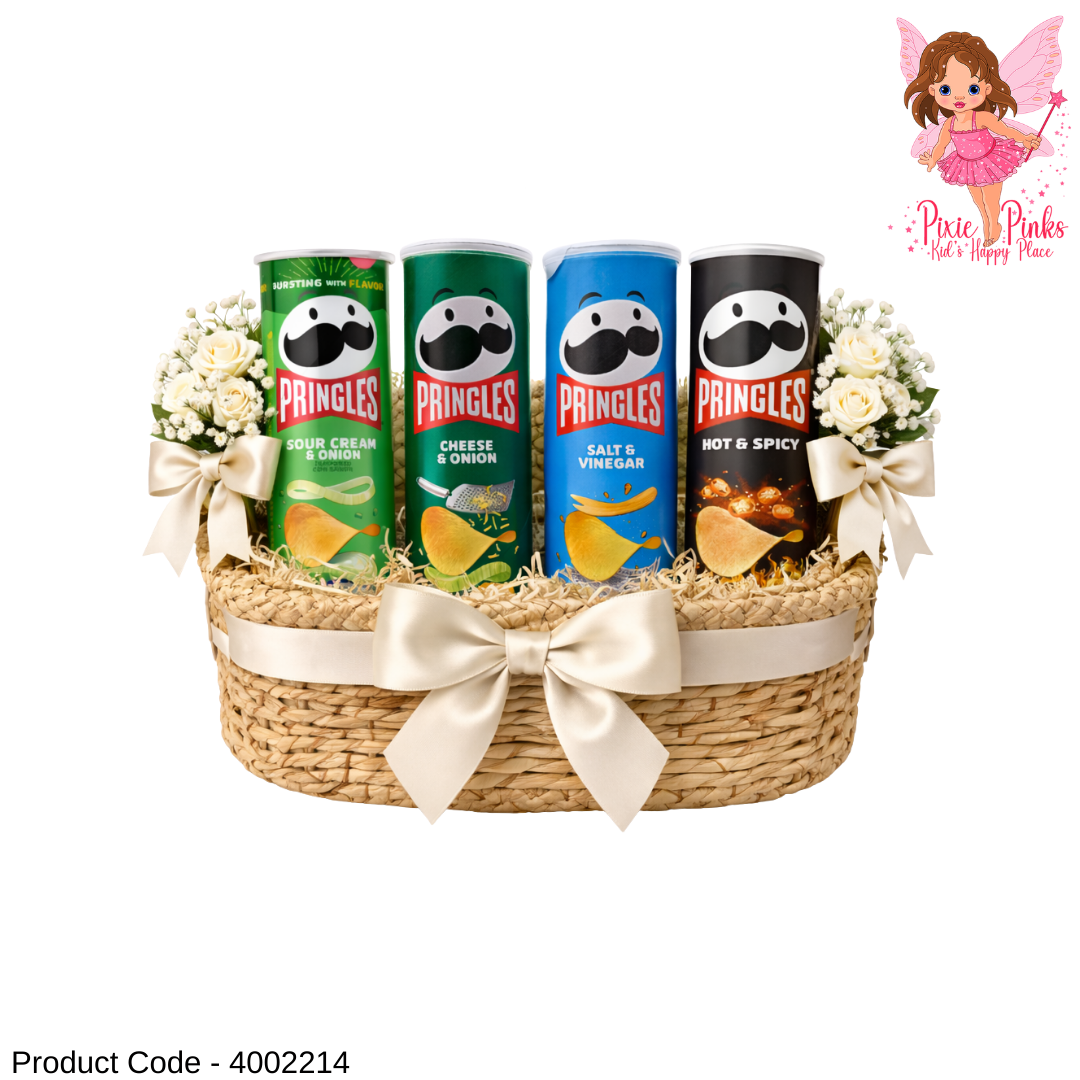 Pringles Potato Crisps 165g Can – Cheese & Onion | Salt & Vinegar Flavour | Sour Cream & Onion | Hot & Spicy