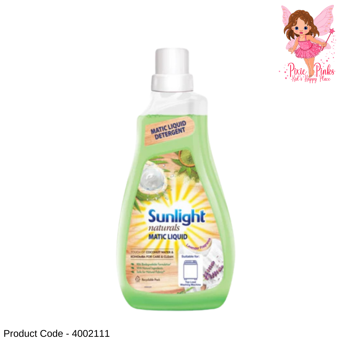 Sunlight Naturals Matic Liquid Laundry Detergent 1L