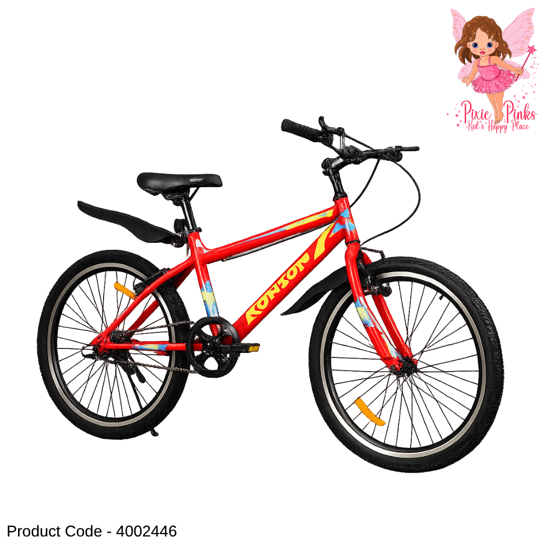 Ronson Red MTB 24 & 26 Inch Kids Bicycle – Non-Geared Mountain Bike with Alloy Double Wall Rims