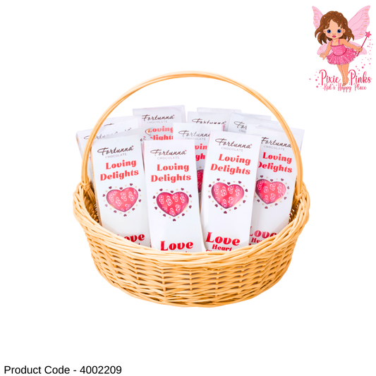 Fortunna Loving Delights Love Heart Chocolates – 4 Pieces Gift Pack (40g)