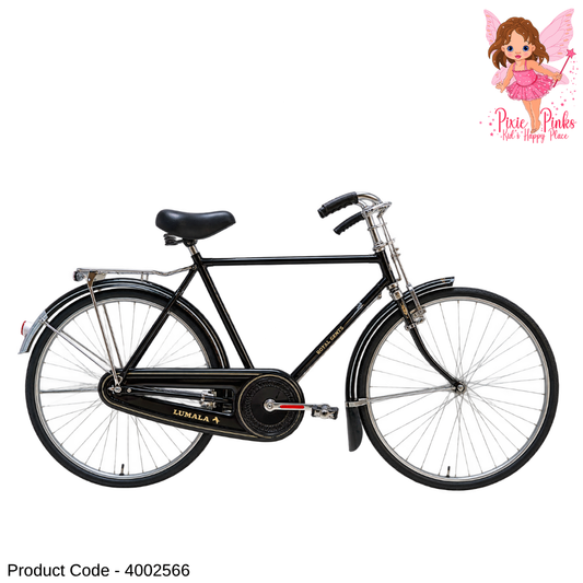 Lumala 28-Inch Gents Single-Speed Bicycle – CRC Frame, Steel Rims, Centre-Pull Brakes & Full Chain Cover