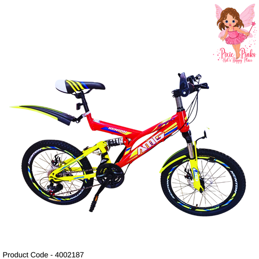 Kenton AMG ThunderX - Red & Yellow 18-Speed MTB 20" Inches