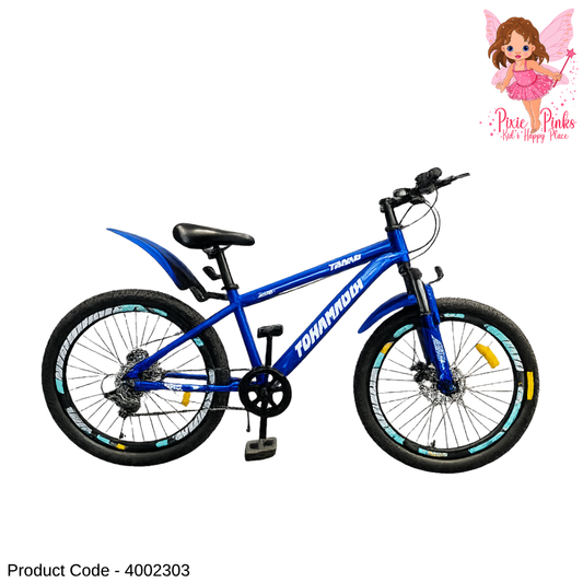 Tomahawk Mountain Trans Bicycle 24”, 26” | Front Shock, Dual Disc Brakes, Double Wall Rims – All-Terrain Kids & Teens Bike