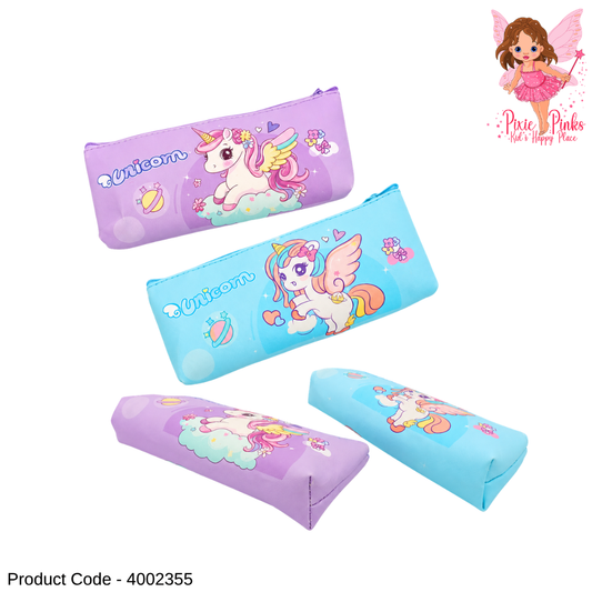 Magical Unicorn Girls Pencil Case – Cute Unicorn Zipper Pencil Pouch for School Supplies and Stationery