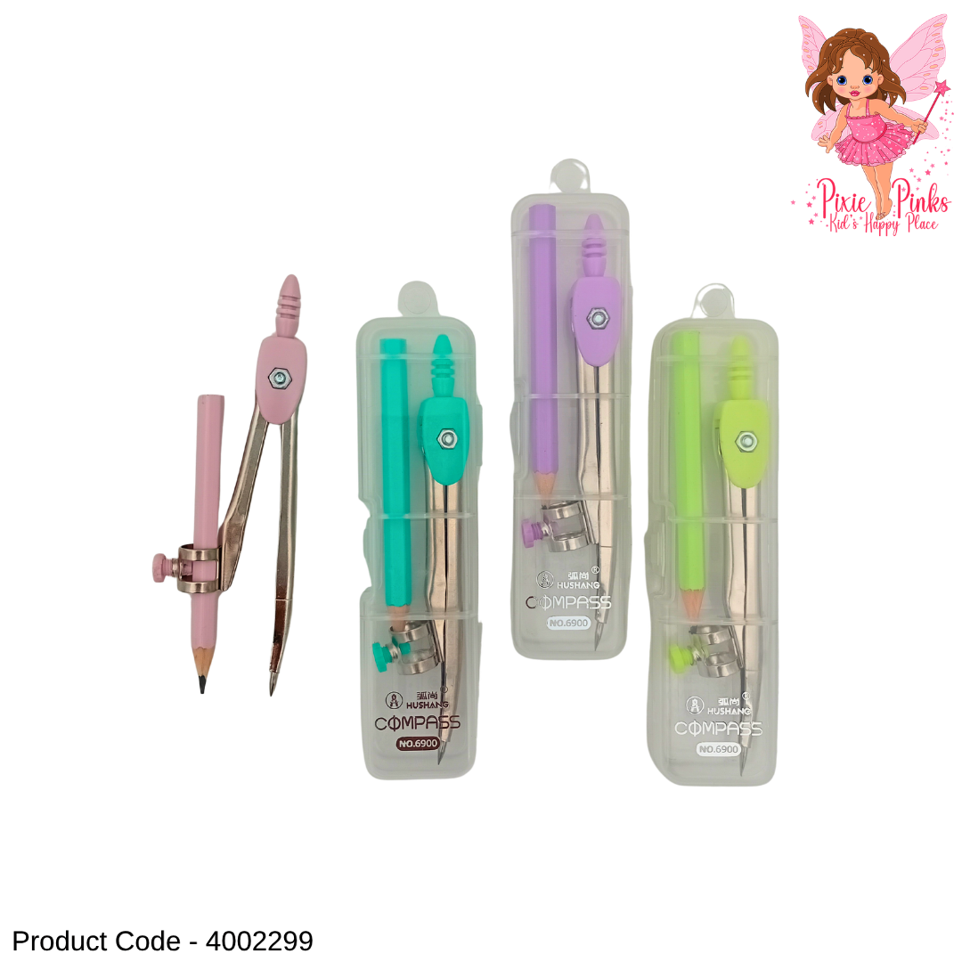 Student Compass with Pencil Pack – Geometry Compass Set for School Math Drawing