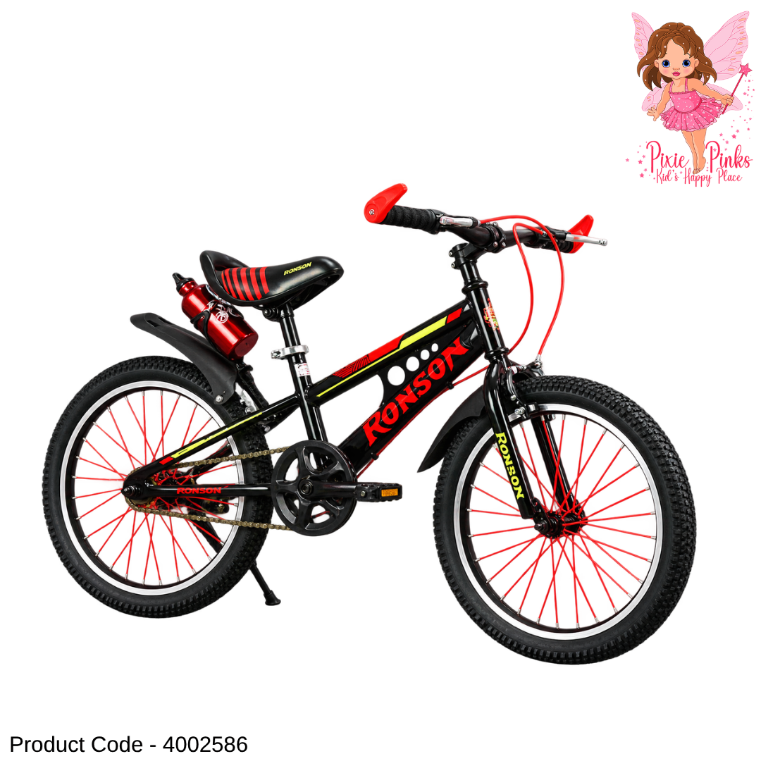 Ronson Red Handy MTB 20-Inch Bicycle – Single-Speed Kids Mountain Bike with Alloy Rims & Thick Spokes