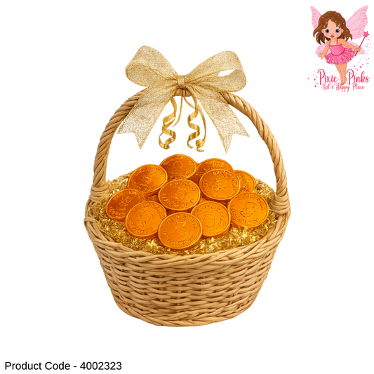1PC Chocolate Coin – Gold Foil Wrapped Sweet Chocolate Candy for Kids | Fun Party Treat & Gift Chocolate