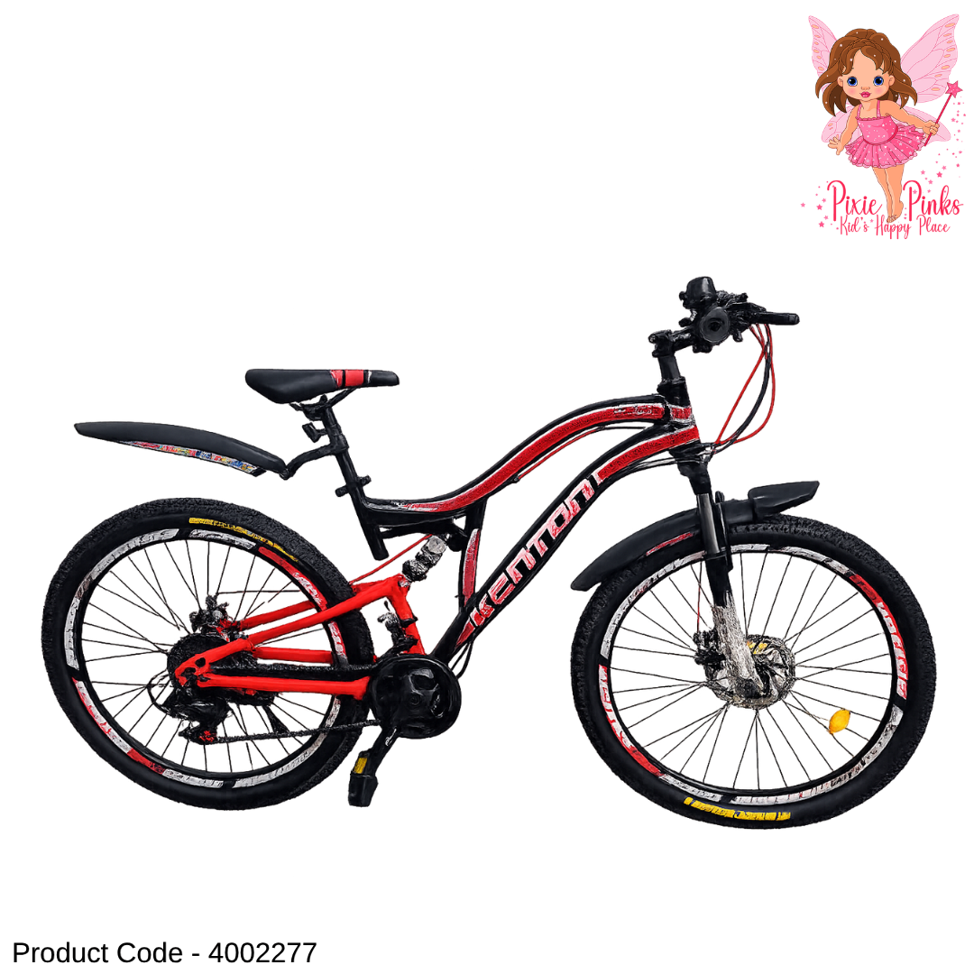 T-REX 26" Kenton Pixiepinks Dual Suspension Mountain Bike - Red & Black