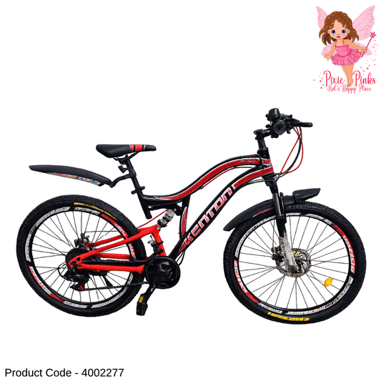 T-REX 26" Kenton Pixiepinks Dual Suspension Mountain Bike - Red & Black