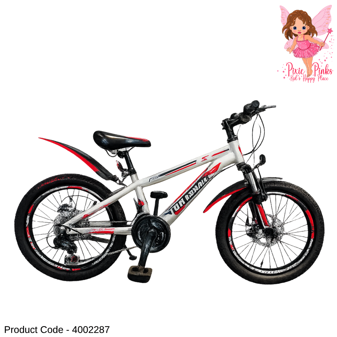 Tomahawk MTB Trance 20” 18-Speed Bicycle – Mountain Bike with Double Wall Rims & Gear System
