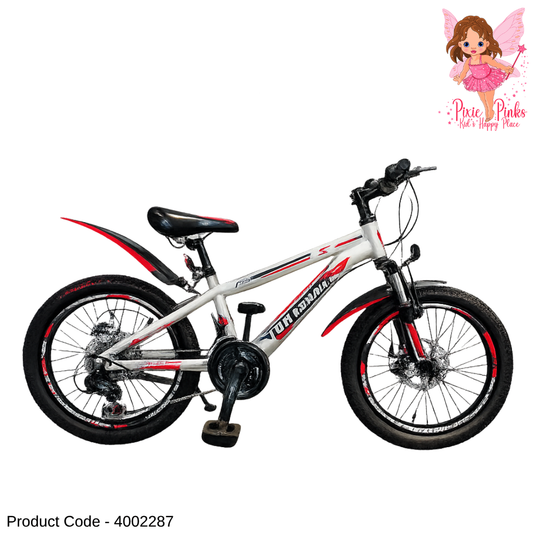 Tomahawk MTB Trance 20” 18-Speed Bicycle – Mountain Bike with Double Wall Rims & Gear System