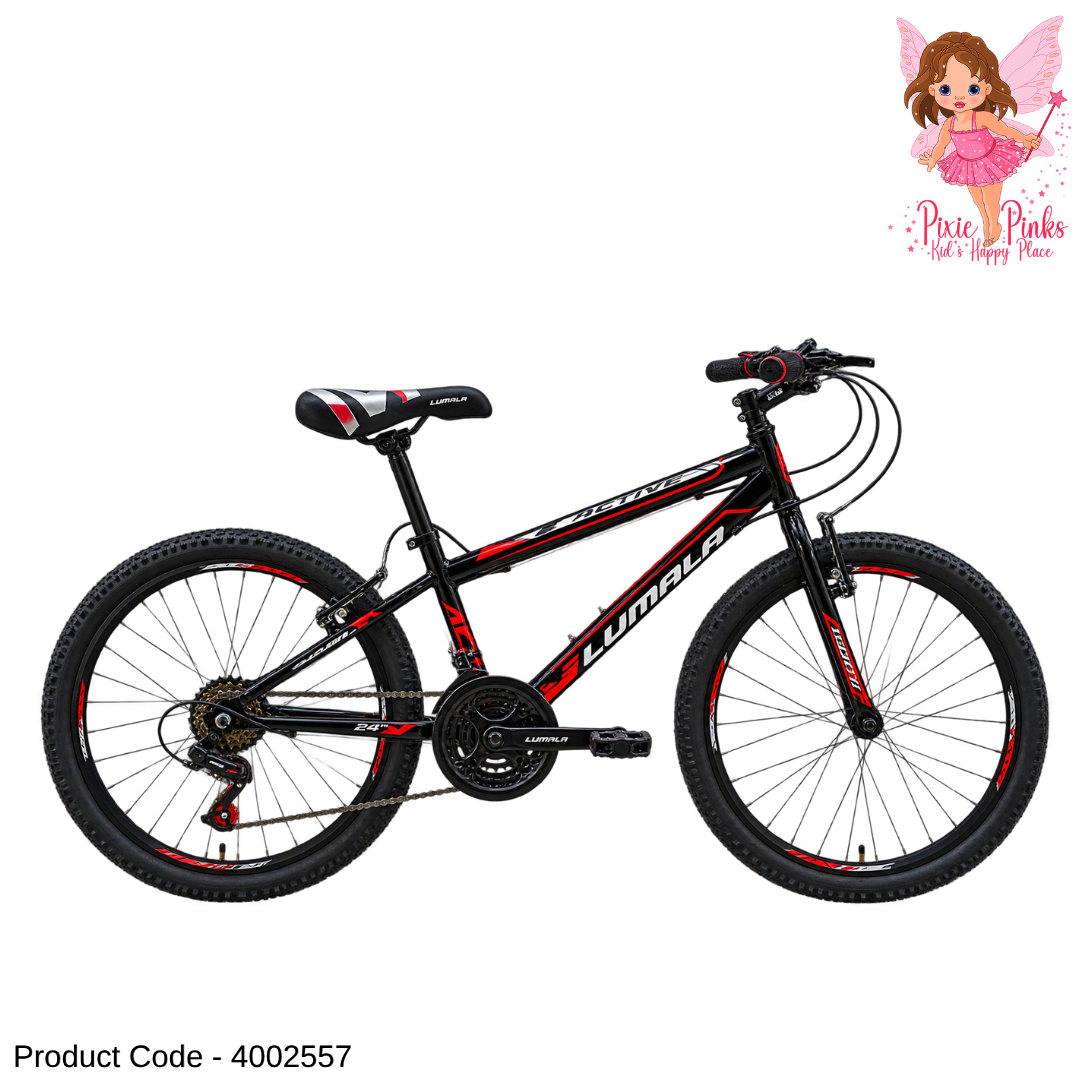 Lumala Active 24-Inch Multi-Speed Bicycle – Steel Frame, Steel Rims & Calliper Brakes