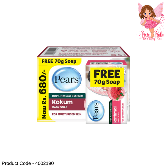 Pears Naturals Kokum Baby Soap Multipack 325g + FREE 70g Soap