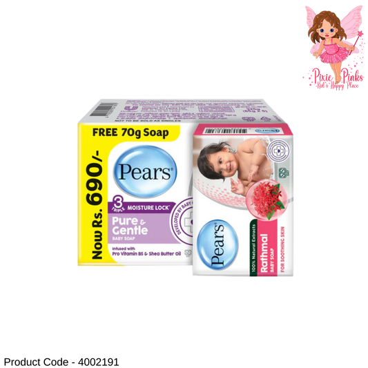 Pears Pure & Gentle Baby Soap Multipack 325g + FREE 70g Soap