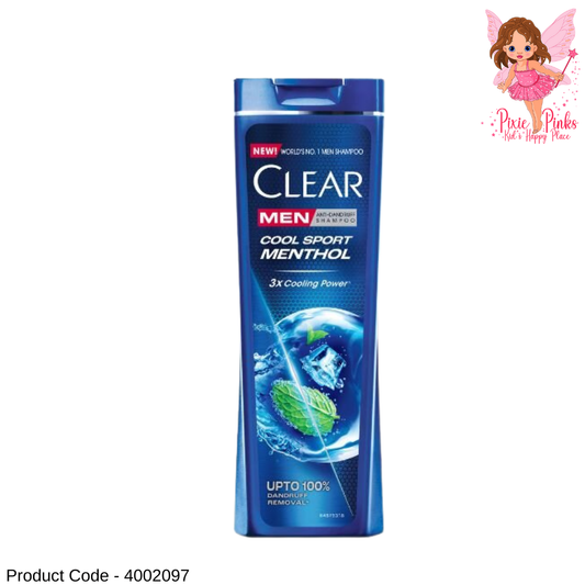 CLEAR Men Cool Sport Menthol Shampoo 180ml | Anti-Dandruff Formula