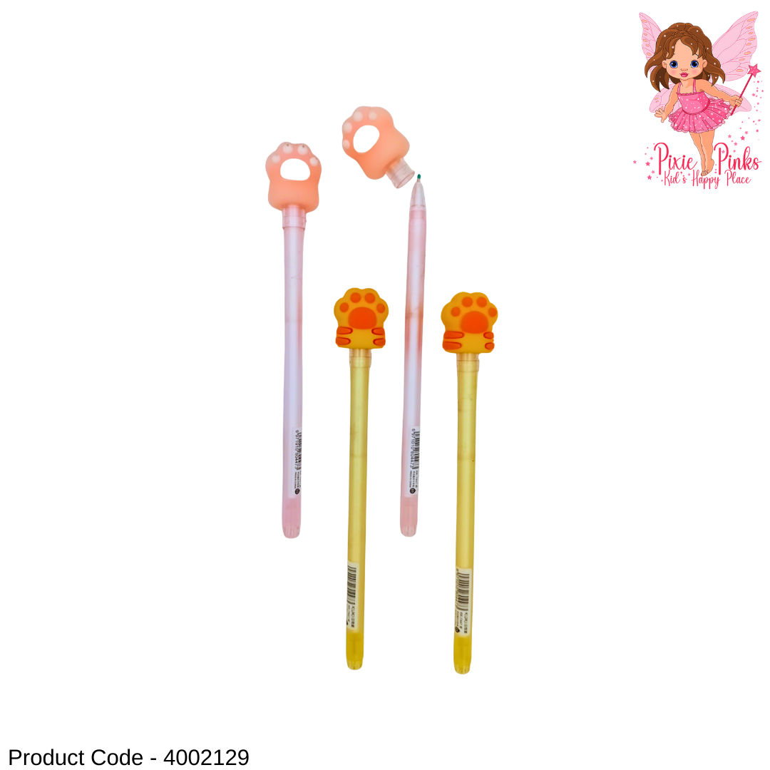 Cute Cat Paw Gel Pen – Paw Top Gel Pen for Kids, School & Gift