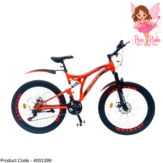 🔥 Jaystar Hardy MTB – 24” & 26” | Full Suspension, Shimano Gear, Alloy Pedals 🚴