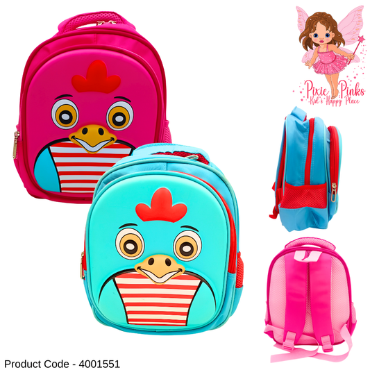 PixiePinks Kids Cartoon Animal Backpack – Small 32cm Cute Bag for Boys & Girls (Nursery & Preschool)