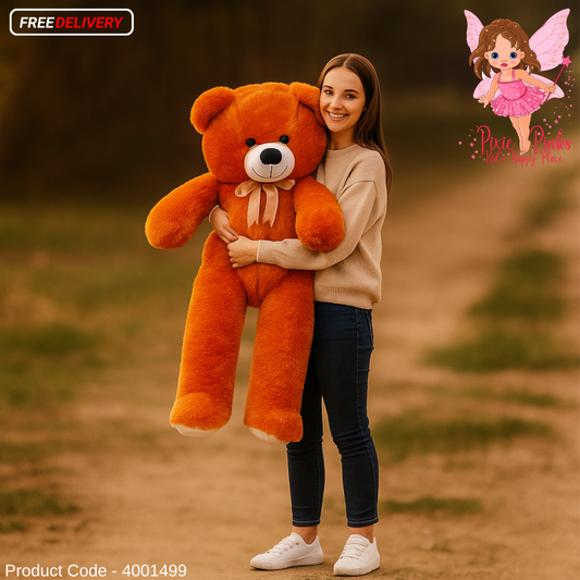PixiePinks Giant 3.5ft Cuddle Hug Buddies – Soft Plush Gift for Kids & Loved Ones } Teddy Bear
