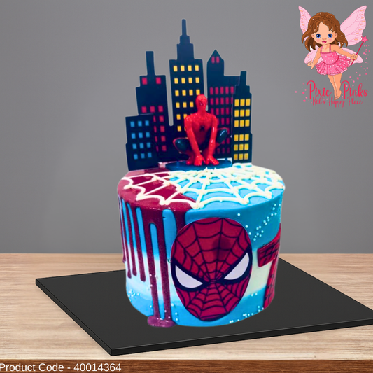 Spiderman Cake 1 KG – Superhero Birthday Cake for Kids & Marvel Fans