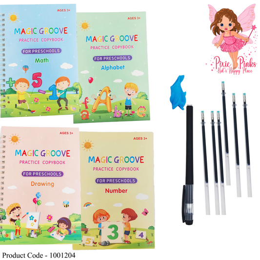 All-in-one Magic Groove Practice 4 Copy Book Pre School Pack.