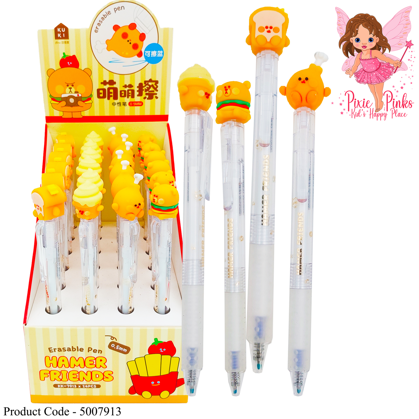 Munchkin Eraser gel pen -foodie family