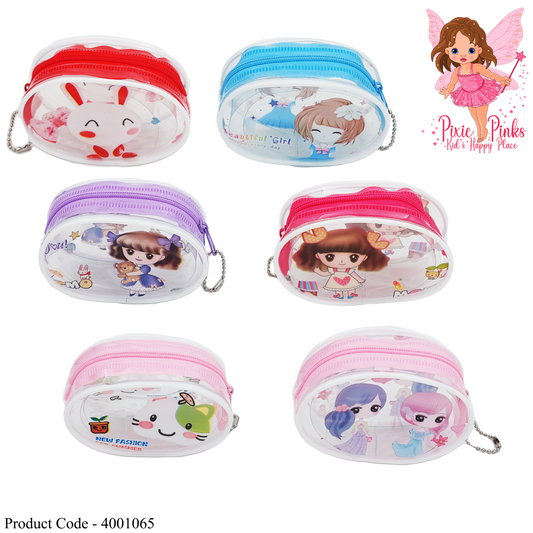 Kids' Transparent Cartoon Purses