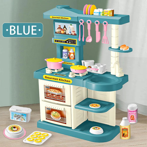 Play Kitchen Accessories, Kitchen Playset Toys for Kids Foods Pots