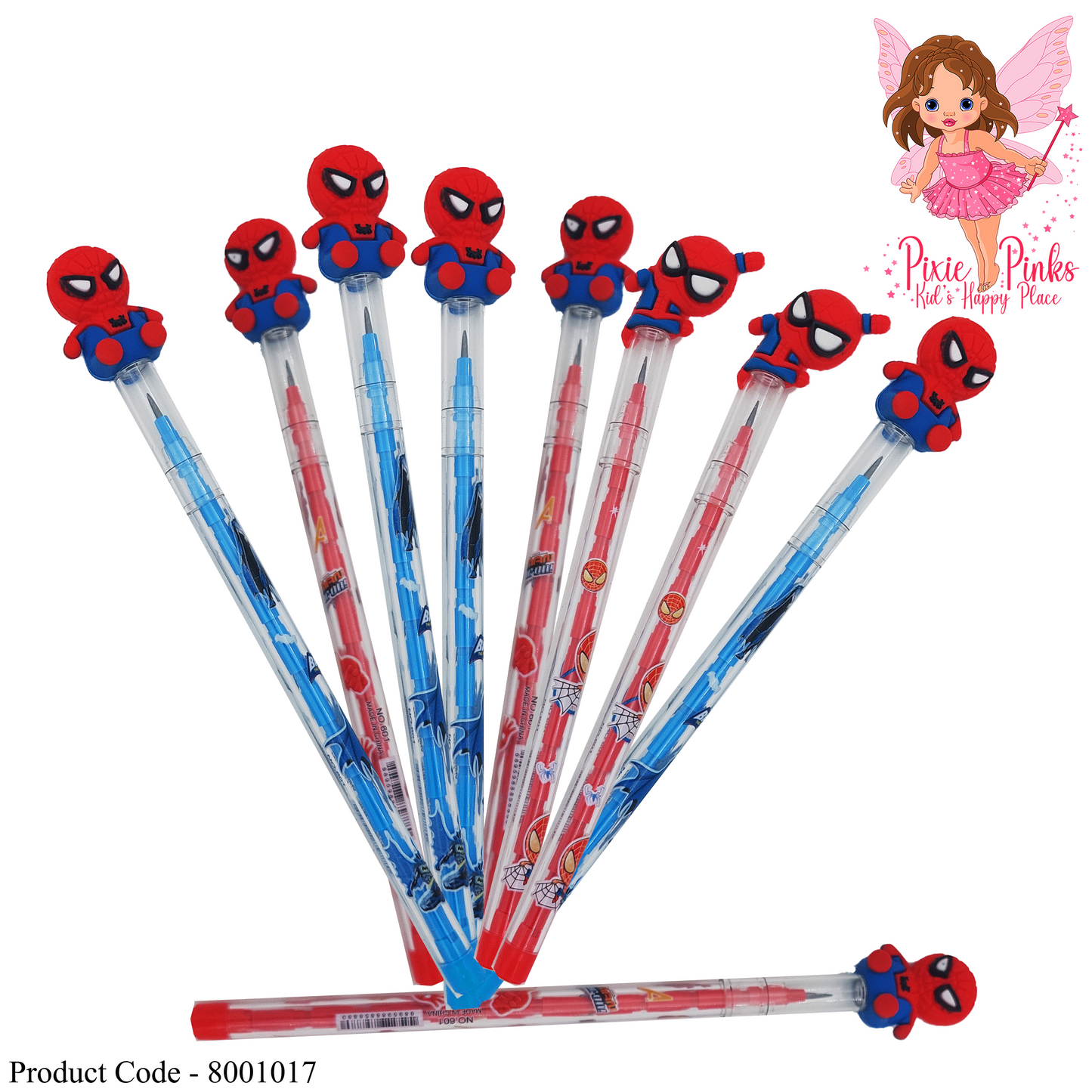 Spider Man Pencils with Interchangeable Tip