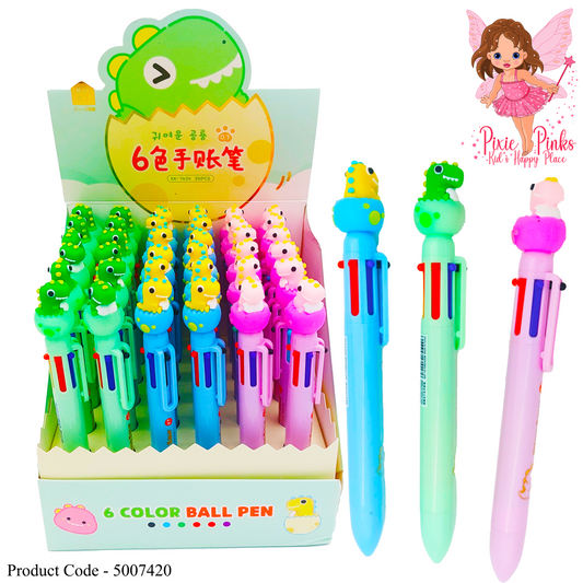 Cute pet box Six-Color Ballpoint Pen