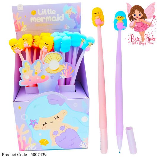 Little mermaid shaker gel pen